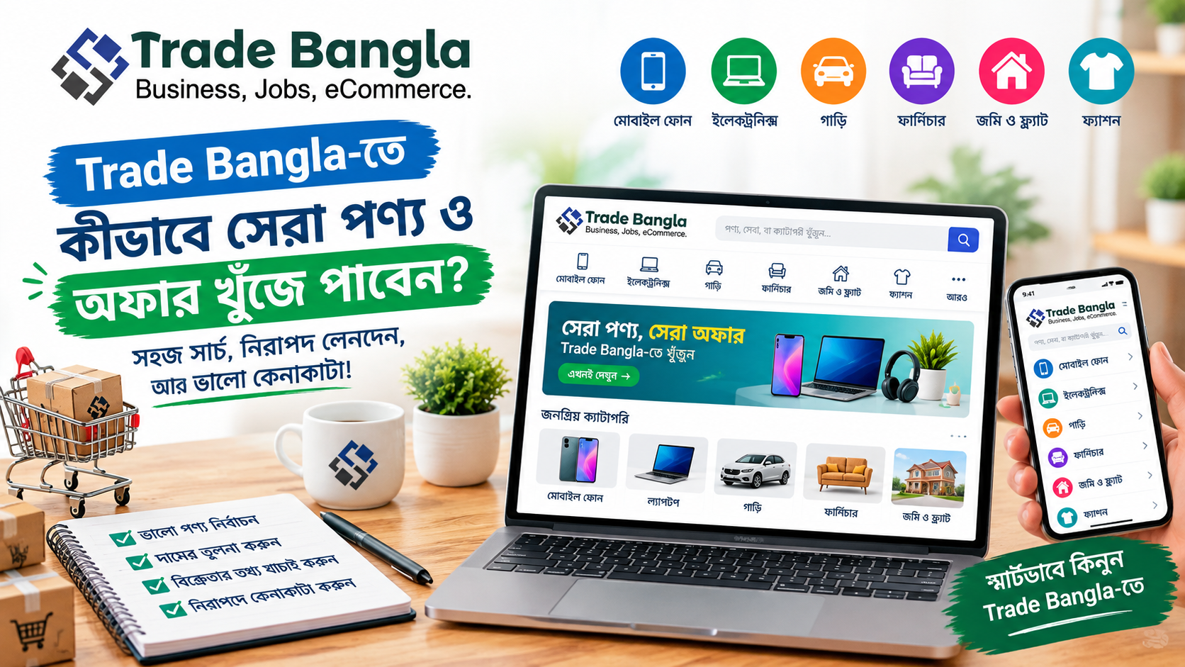 Trade Bangla-তে কীভাবে সেরা পণ্য ও অফার খুঁজে পাবেন