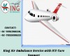 Hi-Tech Air Ambulance Service in Dibrugarh with Reliable Amenities by King
